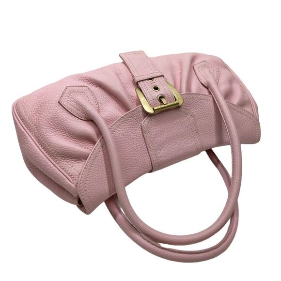 AUTHENTIC CELINE SHOULDER HAND BAG SATCHEL PINK LEATHER - Picture 7 of 12